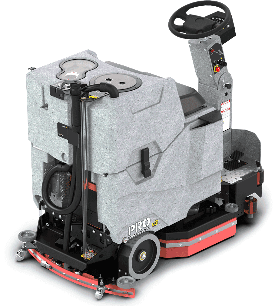 Tomcat floor scrubber showcasing its cleaning power